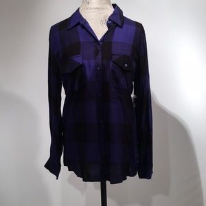 Maison Jules (never worn) plaid button down
